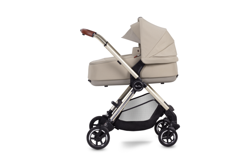 Silver Cross Dune Pushchair & Compact Fold Carrycot - Stone
