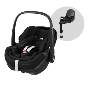 Maxi Cosi Pebble 360 Pro Car Seat & FamilyFix Pro Base | Essential Black