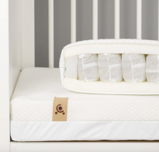 Load image into Gallery viewer, CuddleCo Signature Hypo Allergenic Bamboo Pocket Sprung Cot Mattress 120 x 60cm

