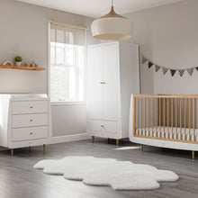 Load image into Gallery viewer, SnuzKot Skandi 3pc Nursery Furniture Set | Natural &amp; FREE Mattress
