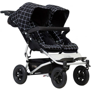 Mountain Buggy Duet & Twin Carrycot Bundle - Grid