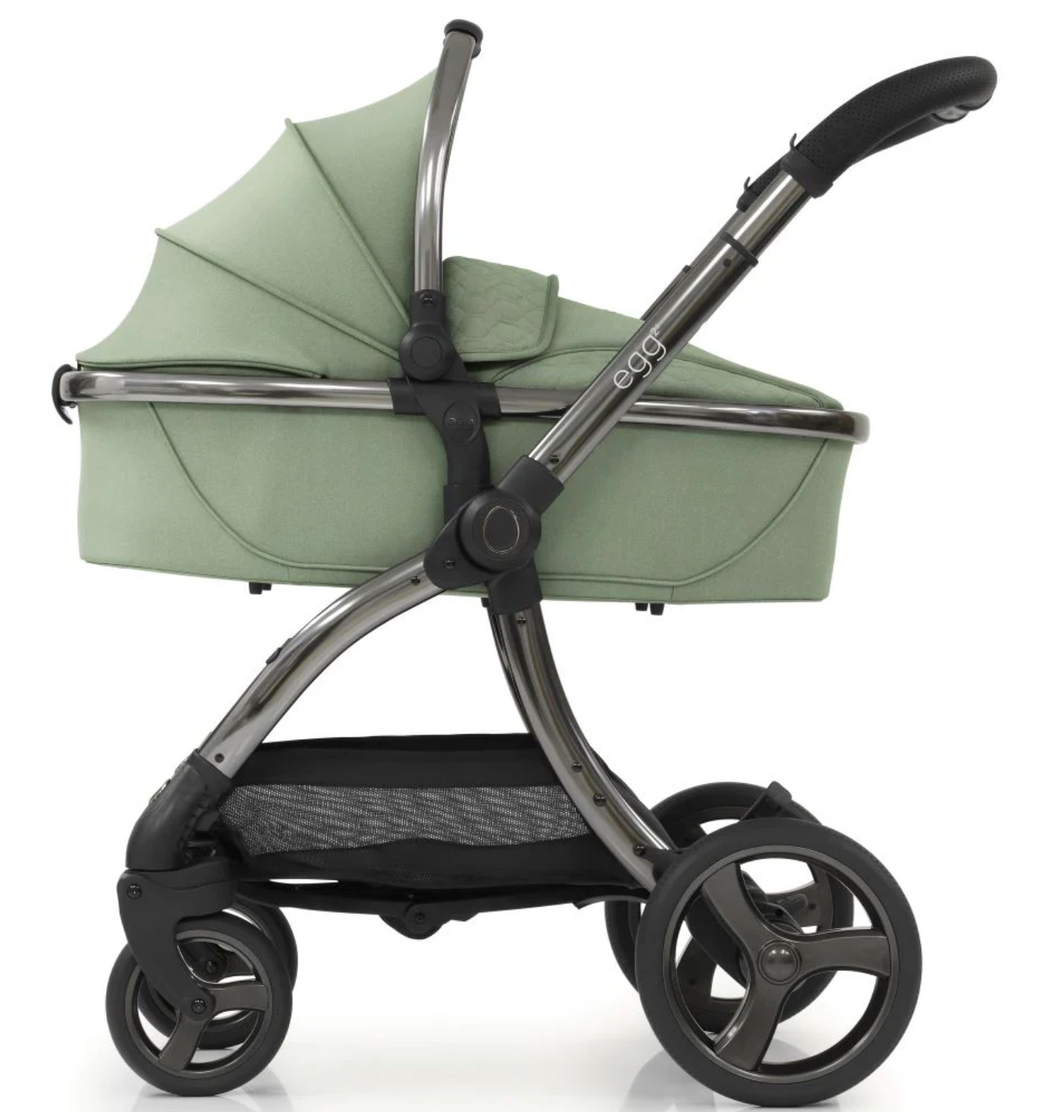 Egg 2 Twin Stroller with 2 Carrycots | Seagrass