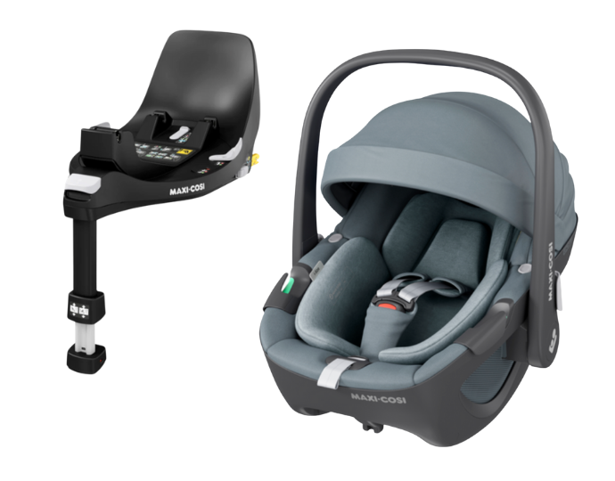 Maxi Cosi Pebble 360 i-Size Group 0+ Car Seat & FamilyFix 360 Base Bundle | Essential Grey