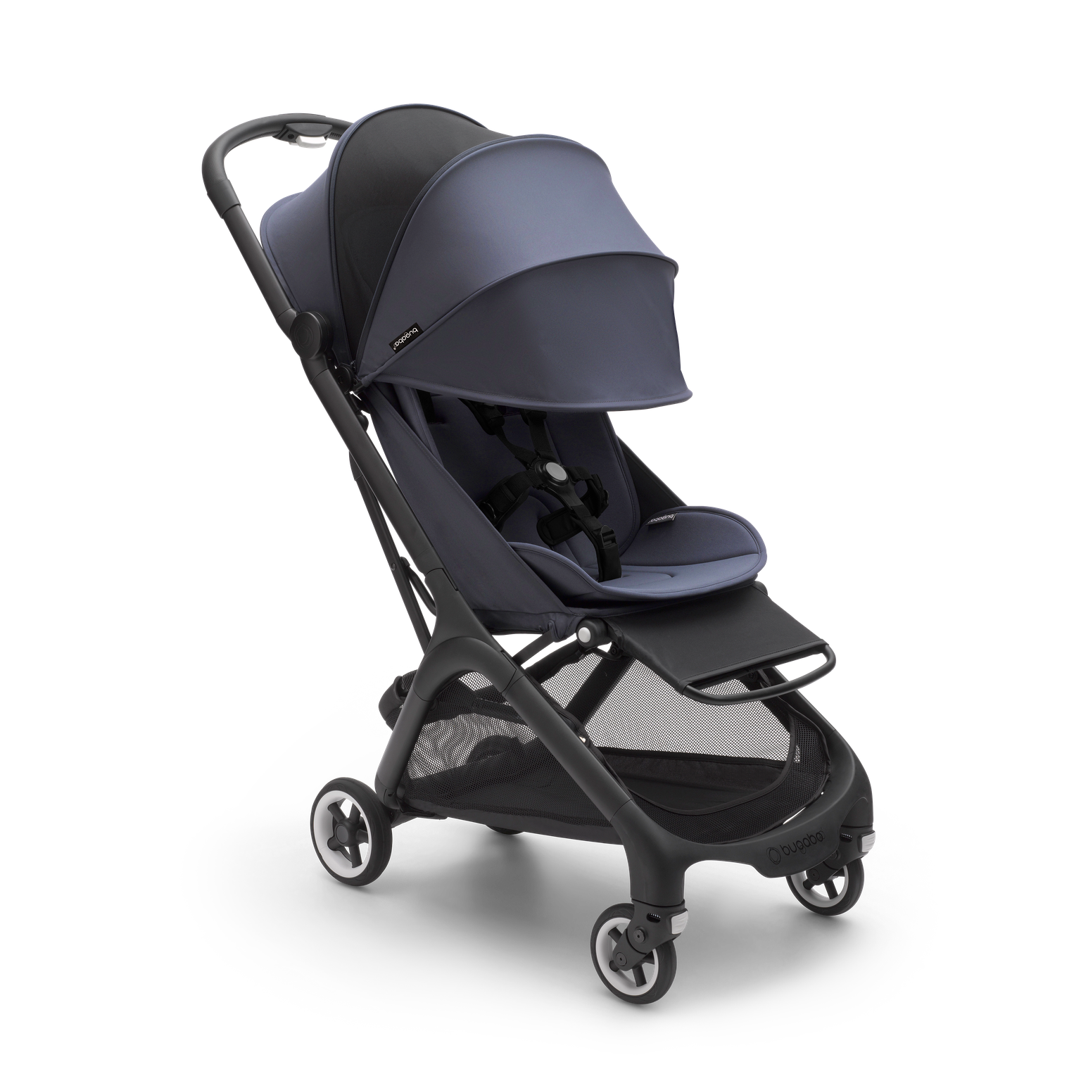 Bugaboo Butterfly Compact Stroller Stormy Blue Lightweight Travel Buggy Free Delivery Direct4baby Direct 4 Baby