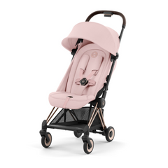 Cybex Coya Platinum Compact Stroller | Peach Pink on Rose Gold