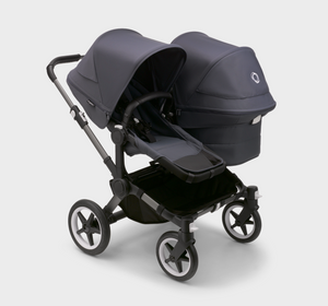 Bugaboo Donkey 5 Duo Pushchair & Maxi-Cosi Pebble 360 Travel System - Graphite / Stormy Blue
