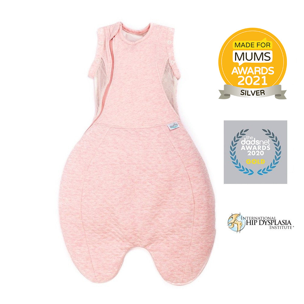 Purflo Swaddle to Sleep 2.5tog All Seasons (0-4 months) - Pink Shell