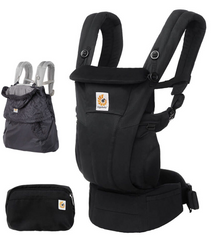 Ergobaby Omni Dream Baby Carrier | Onyx Black & All-Weather Cover