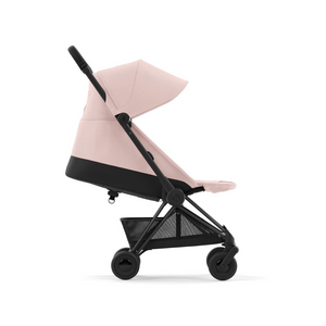 Cybex Coya Platinum Compact Stroller | Peach Pink on Matt Black