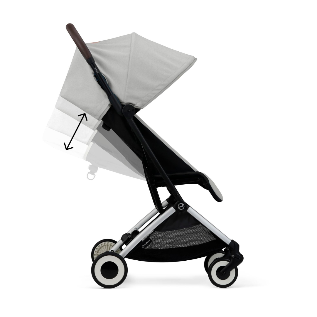 Cybex Orfeo Compact Stroller | Lava Grey on Silver