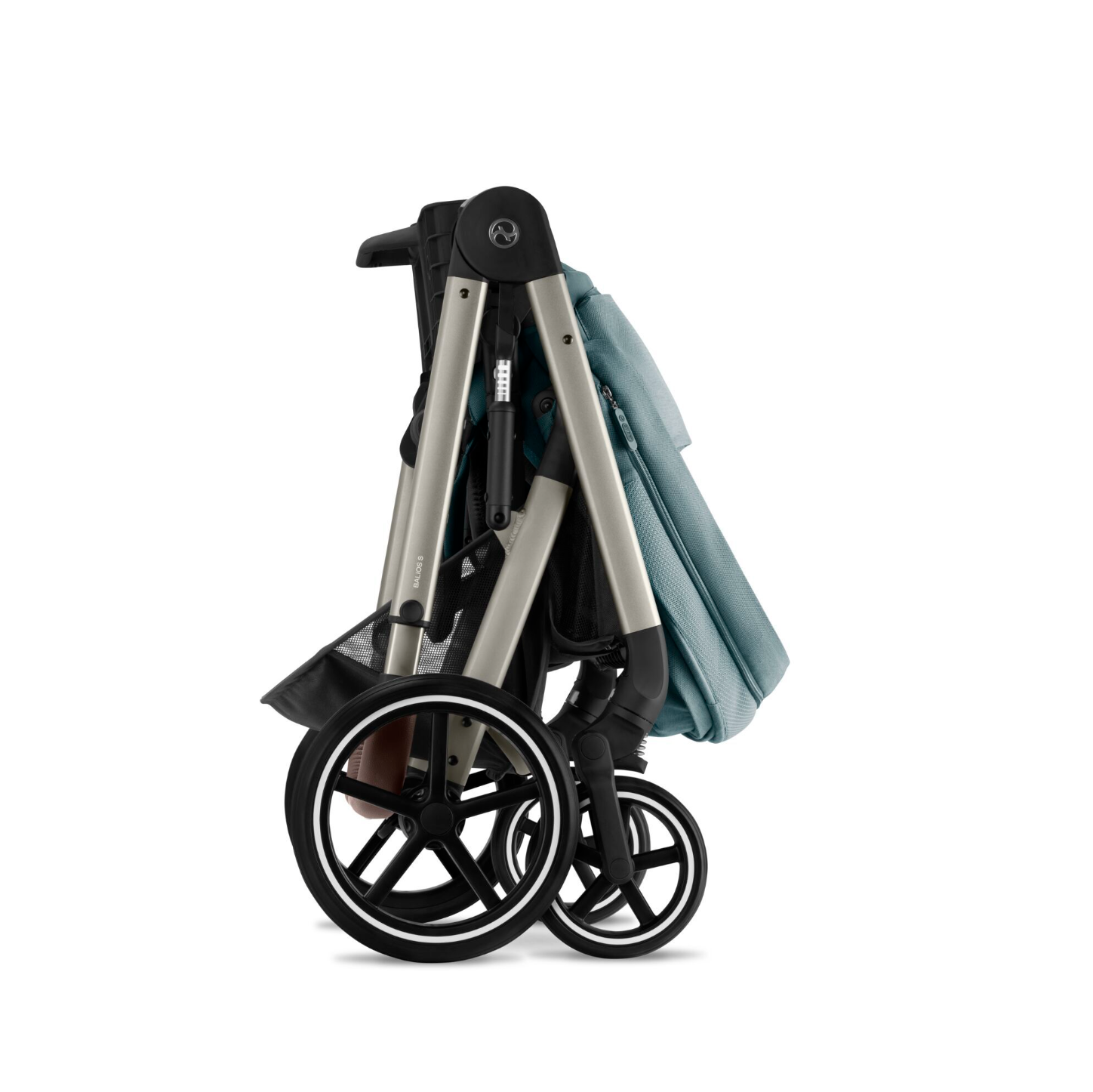 Cybex Balios S Lux Pushchair - Sky Blue | Taupe | Folded