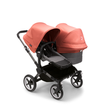 Load image into Gallery viewer, Bugaboo Donkey 5 Duo Pushchair &amp; Carrycot - Graphite / Grey Melange /  Sunrise Red
