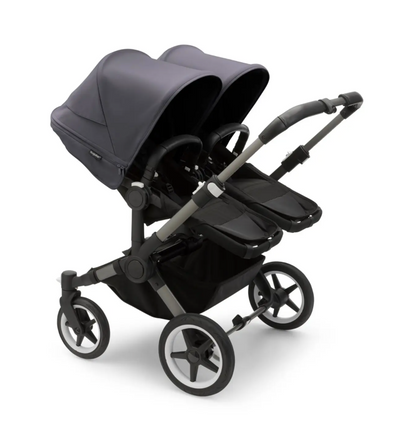 Bugaboo Donkey 5 Twin Pushchair & Carrycot - Graphite / Midnight Black / Stormy Blue