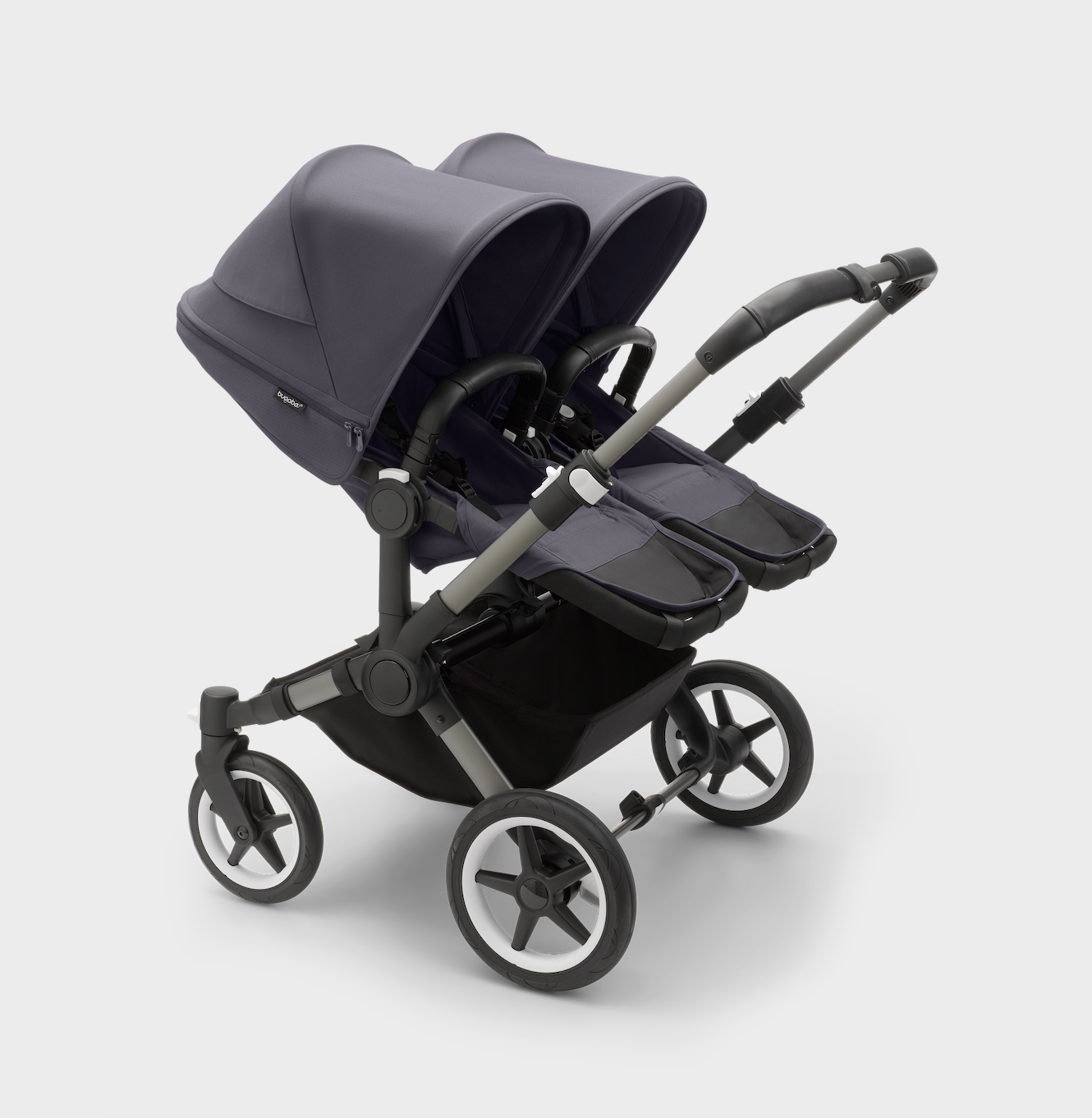 Bugaboo Donkey 5 Twin Pushchair & Carrycot - Graphite / Stormy Blue