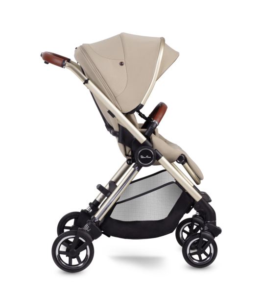 Silver Cross Dune Pushchair, First Bed Folding Carrycot & Dream i-Size Travel Pack - Stone (FREE Carrycot Stand)