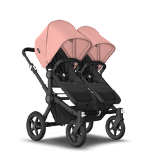 Load image into Gallery viewer, Bugaboo Donkey 5 Duo Pushchair &amp; Carrycot - Black / Midnight Black / Morning Pink
