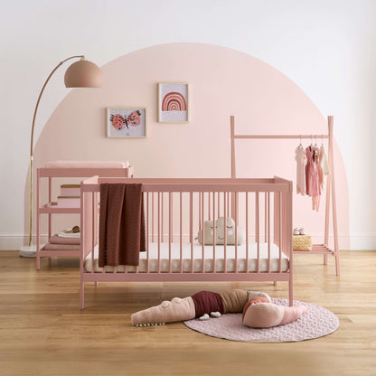 CuddleCo Nola Cot bed | Soft Blush