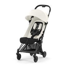 Load image into Gallery viewer, Cybex Coya Platinum Compact Stroller | Off White on Matt Black
