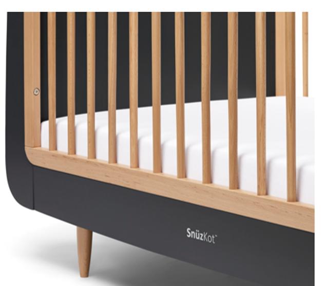 SnuzKot Skandi 2 Piece Nursery Furniture Set | Slate Natural