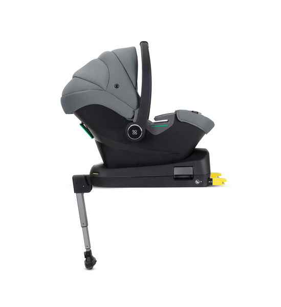 Silver Cross Dune Pushchair, First Bed Carrycot, Dream i-Size Ultimate Bundle - Glacier Grey (FREE Carrycot Stand)
