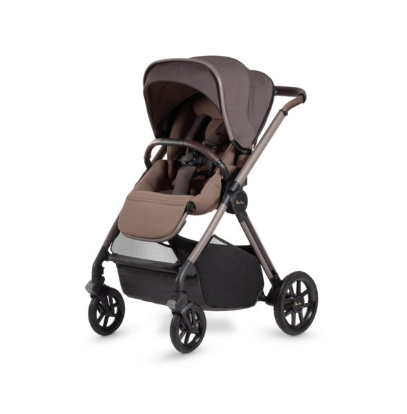 Silver Cross Reef Pushchair, First Bed Carrycot & Dream i-Size Ultimate Bundle - Earth