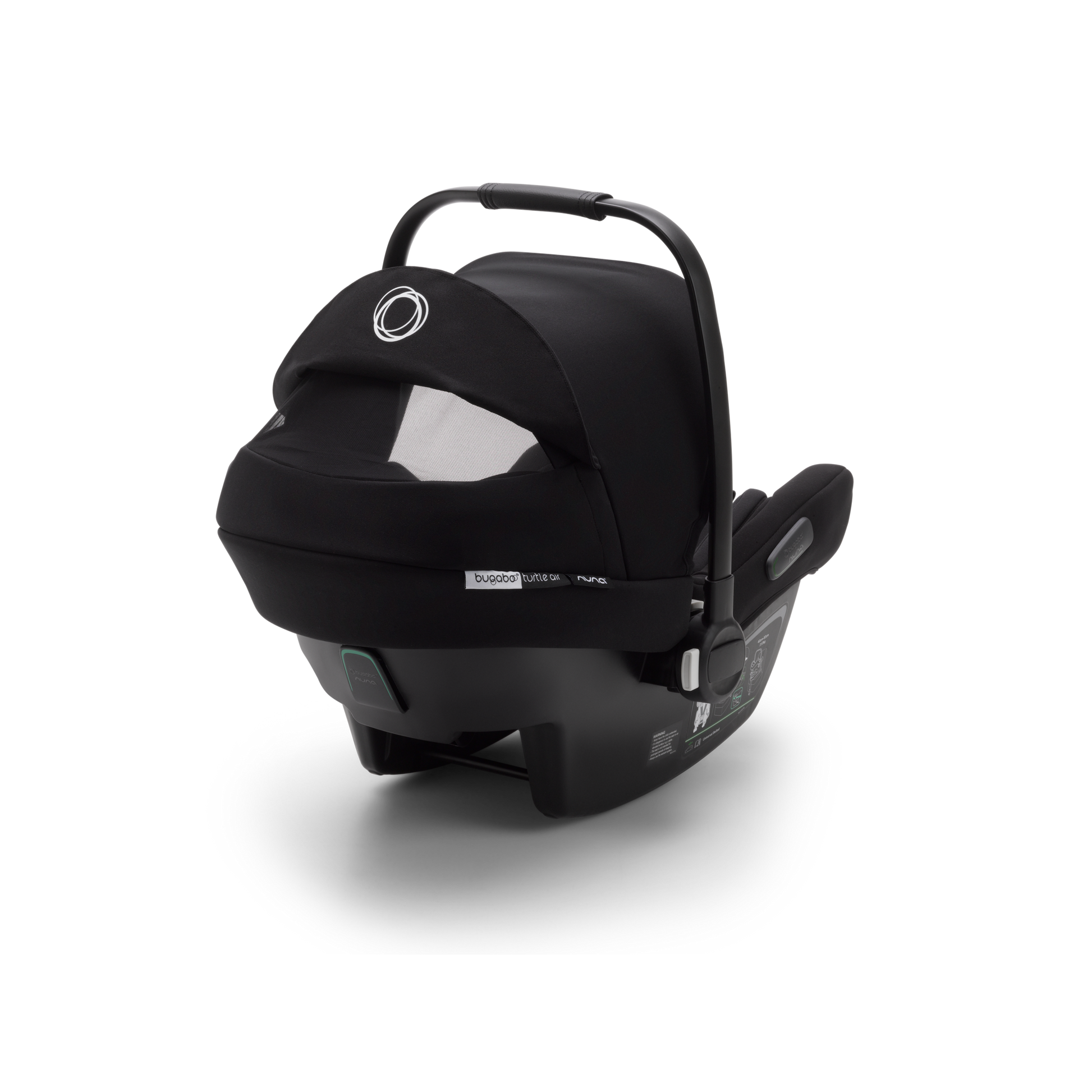 Bugaboo Turtle Air by Nuna Car Seat | Black | 2022 Model | Back View