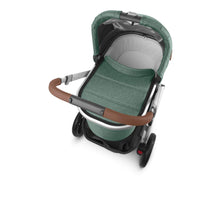 Load image into Gallery viewer, UPPAbaby Cruz Pushchair &amp; Carrycot - Emmett (Sage Green Melange/Silver/Saddle Leather)

