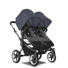 Load image into Gallery viewer, Bugaboo Donkey 5 Twin Pushchair &amp; Carrycot - Graphite / Grey Melange / Stormy Blue
