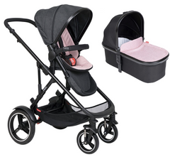 Phil & Teds Voyager V6 Pushchair with Carrycot Bundle |Pink