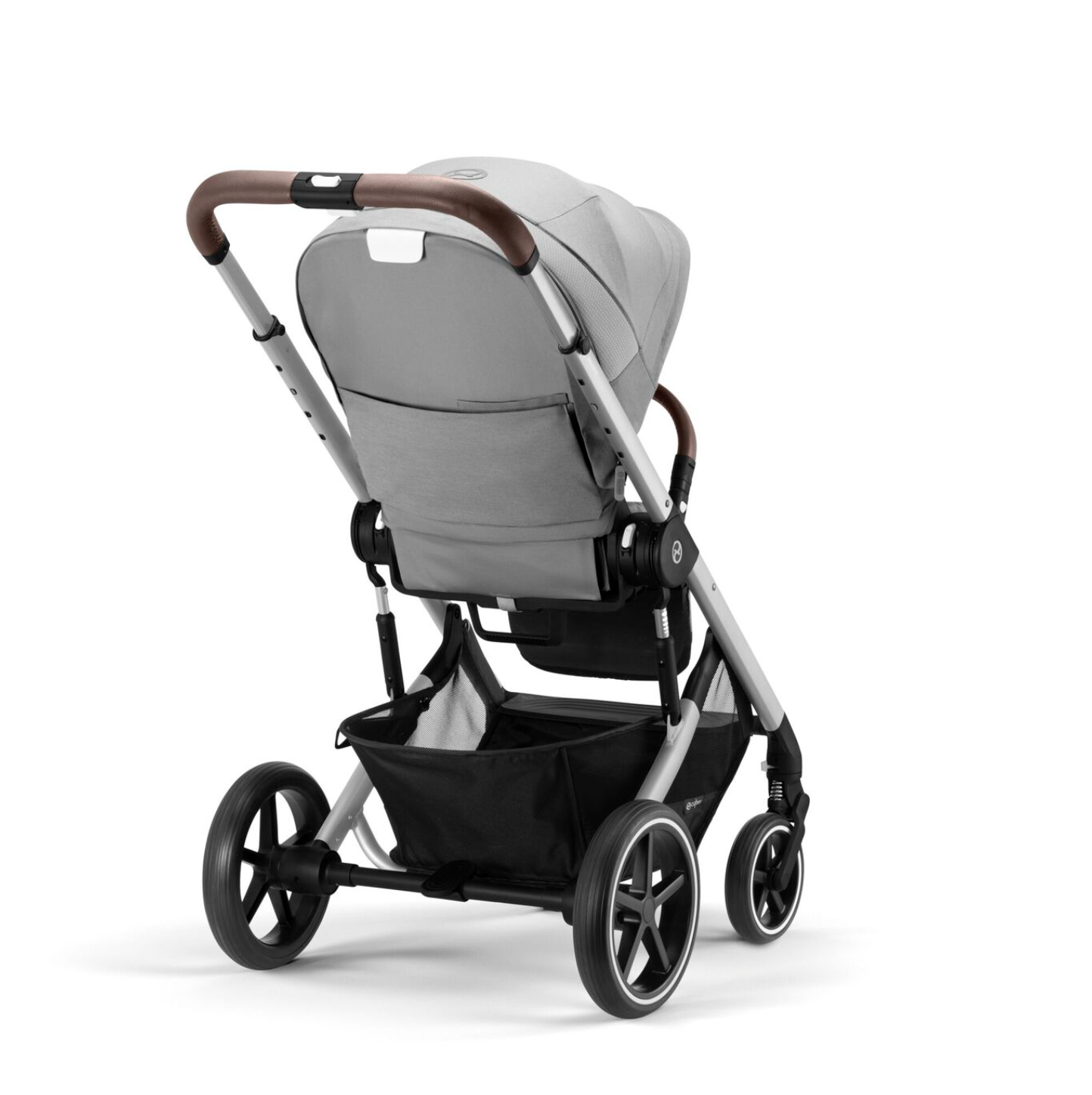 Cybex Balios S Lux Pushchair - Lava Grey | Silver | Back view