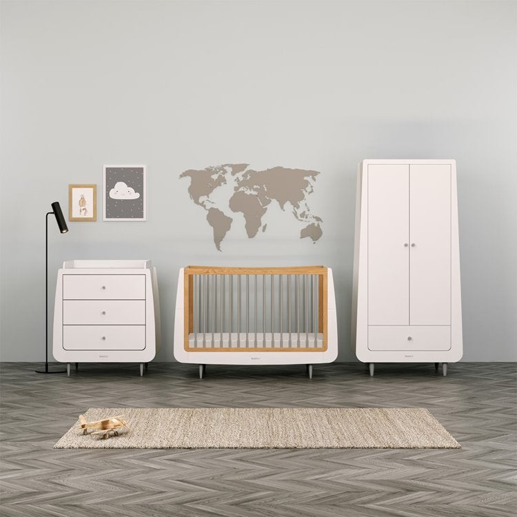 SnuzKot Skandi 3pc Nursery Furniture Set | Grey