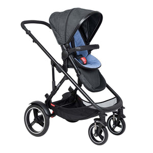 Phil & Teds Voyager V6 Pushchair with Carrycot Bundle |Blue