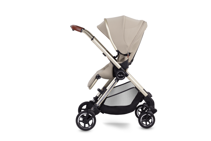 Silver Cross Dune Pushchair, Compact Carrycot & Dream i-Size Travel Pack - Stone