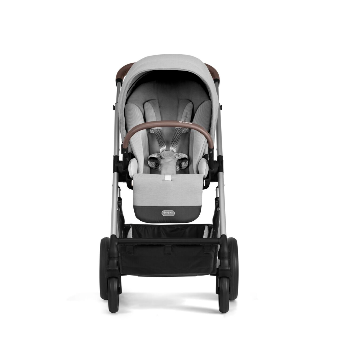 Cybex Balios S Lux Pushchair - Lava Grey | Silver | Front view