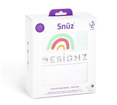 Snuz 2 Pack Cot & Cot Bed Fitted Sheet – Rainbow