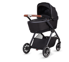 Load image into Gallery viewer, Silver Cross Reef Pushchair, First Bed Folding Carrycot &amp; Dream i-Size Travel Pack - Orbit Black
