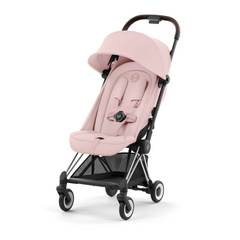 Cybex Coya Platinum Compact Stroller | Peach Pink on Chrome