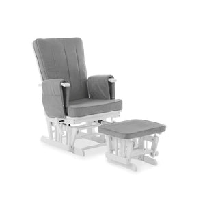 Obaby Stamford Classic 3 Piece Set & Glider Chair - Warm Grey