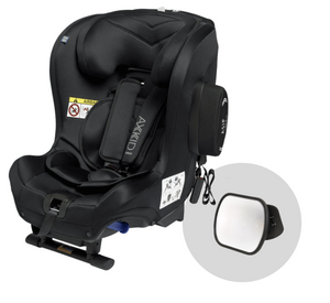 Axkid Minikid 2 (2022 / 2023 ) Rearfacing Car Seat- Free Car Seat Mirror - Tar Black