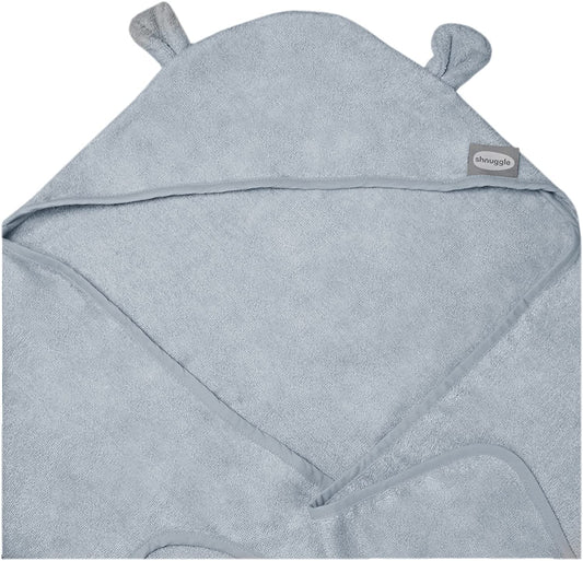 Shnuggle Wearable Hooded Wrap Towel with Ears | Grey