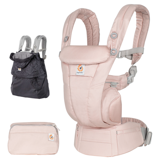 Ergobaby Omni Dream Baby Carrier | Pink Quartz & All-Weather Cover