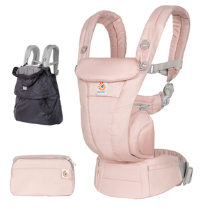 Ergobaby Omni Dream Baby Carrier Pink Quartz All Weather Cover