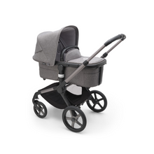 Load image into Gallery viewer, Bugaboo Fox 5 Complete Pushchair &amp; Carrycot - Graphite/Grey Melange
