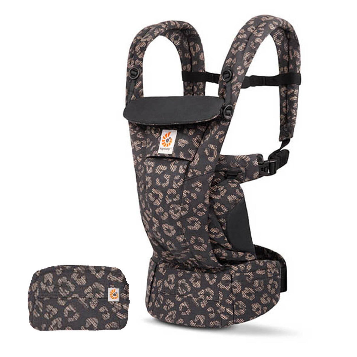 Ergobaby Omni Dream Baby Carrier | Black Leopard & All Weather Cover