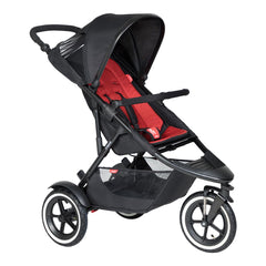 Phil & Teds Sport V6 in Chilli Red Bundle with Maxi-Cosi Pebble 360 Car Seat & Base