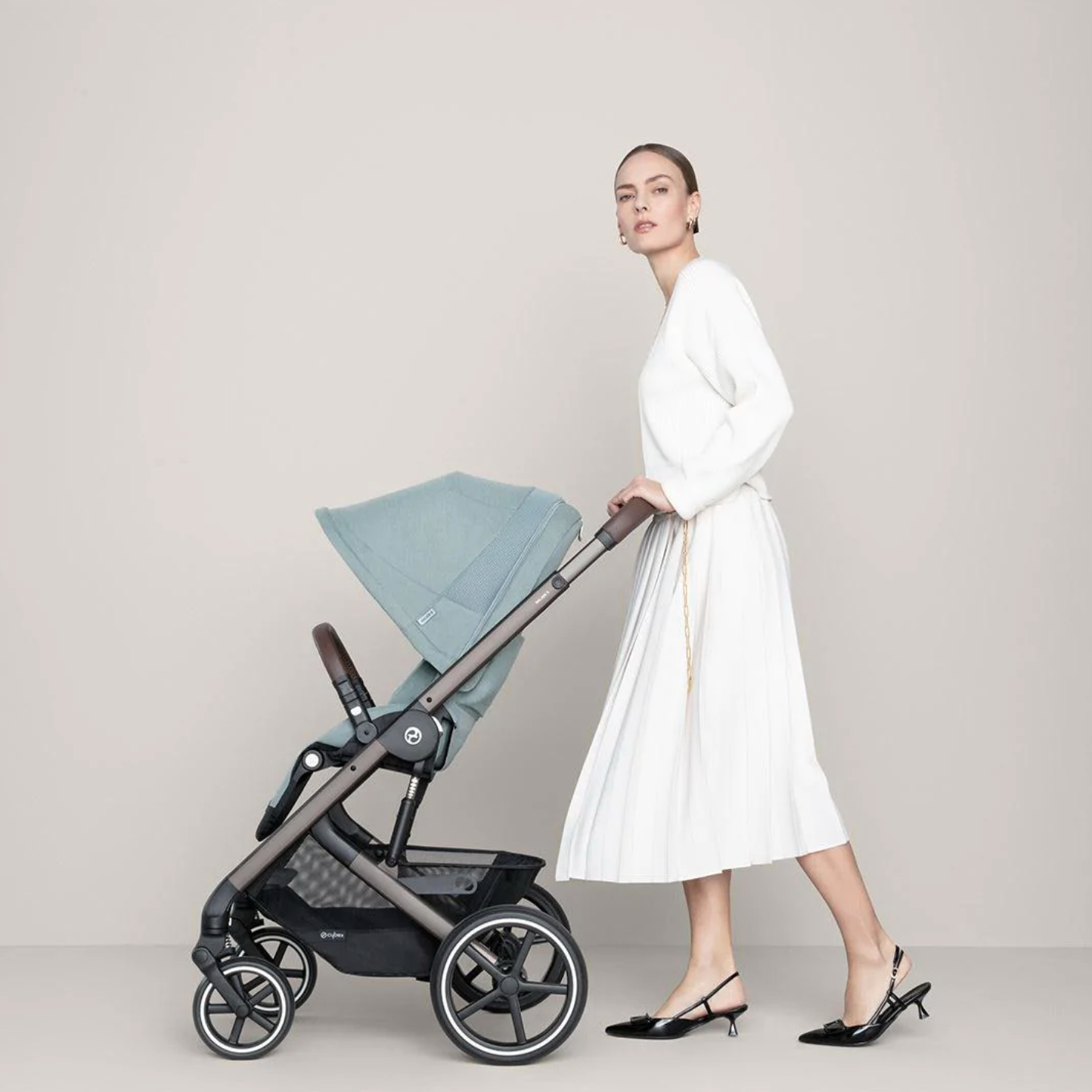 Cybex Balios S Lux Pushchair - Sky Blue | Taupe | Lifestyle