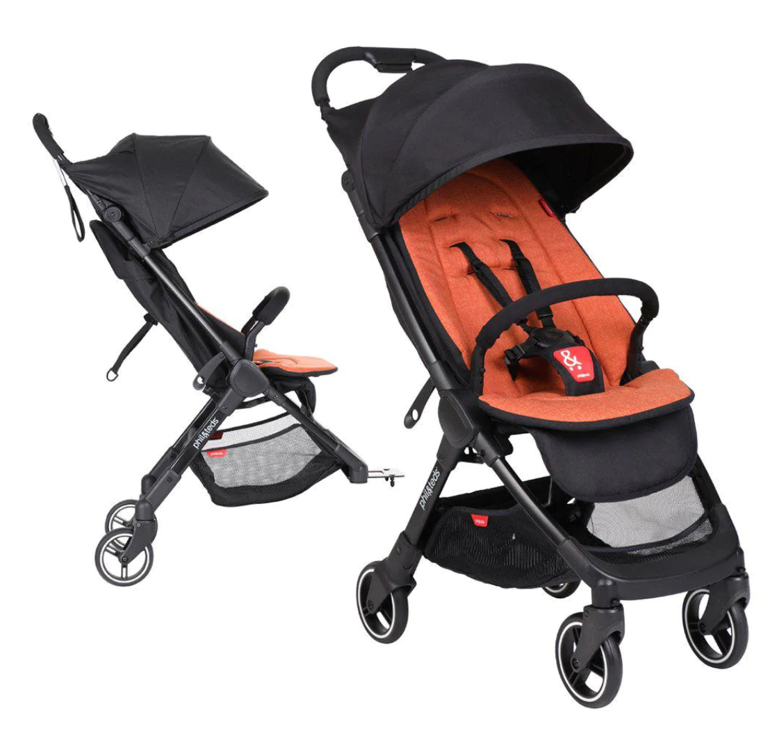 Phil Teds Go Double Kit Liner Rust Orange Bundle Inline Direct4baby Direct 4 Baby