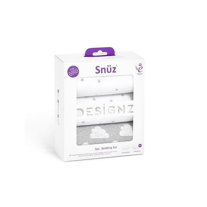 Snuz 3pc. Bedside Crib Bedding Set – Cloud Nine
