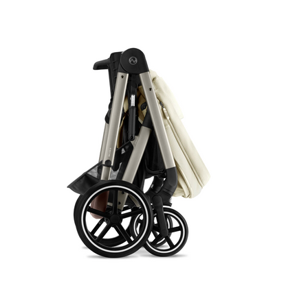 Cybex Balios S Lux Pushchair - Seashell Beige | Taupe | Folded