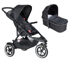 Phil & Teds Sport V6 Pushchair with Carrycot Bundle |Black